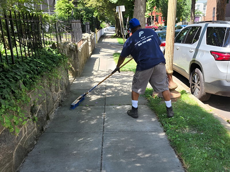 PHS Junk Removal Expert with Client